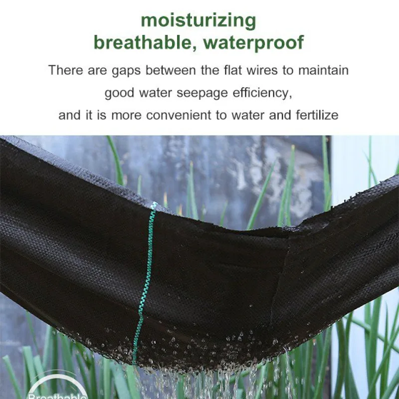 Черная Плетеная садовая дышащая анти-травяная ткань для теплиц