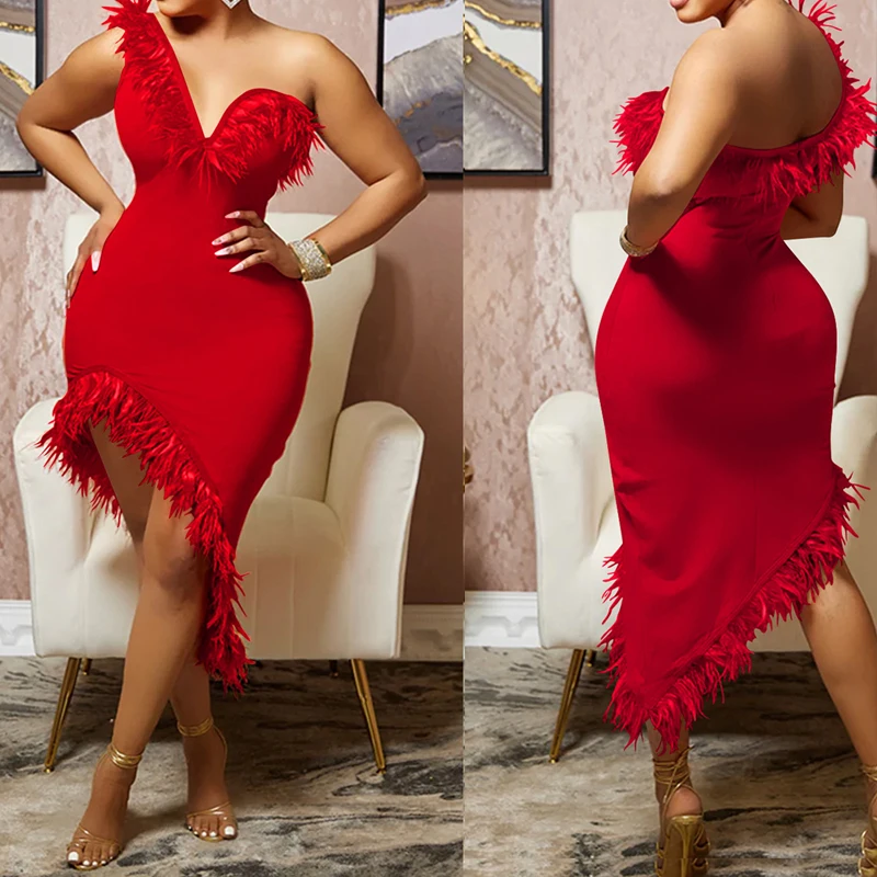 Платье-макси летнее необычное на одно плечо HXY21