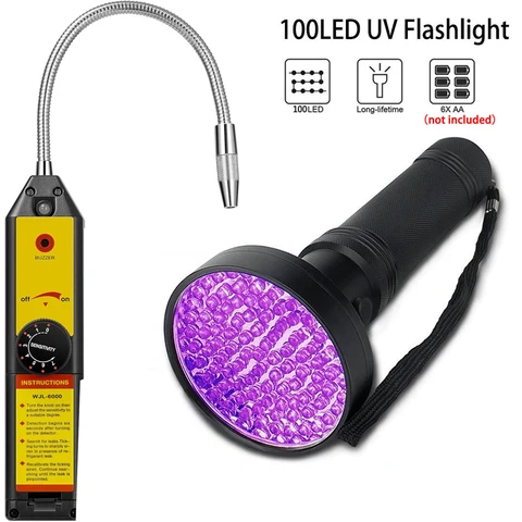 WJL-6000 Тестер утечки Галогенный тестер утечки R22 R410A R134A R1234YF Инструмент для тестирования кондиционера переменного тока на холодоагенте