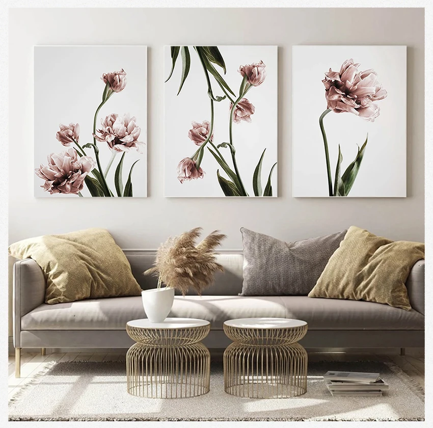 

Picture Wall Living Room Bedroom Dining Room modern Home Decoration Green Plant Flower Canvas Art Painting Abstract Print