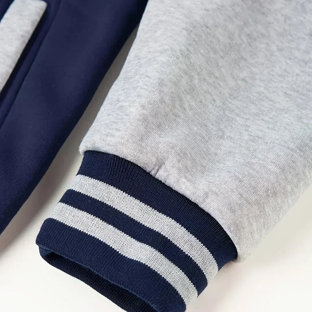 Мужская Теплая Бейсбольная Куртка На Флисовой Подкладке Стильный Прецизионный