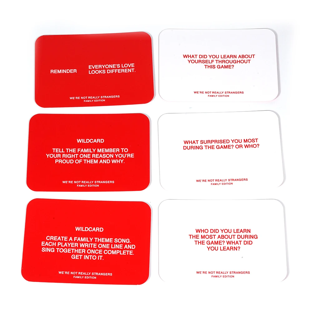 Карточная игра для разговора weare Not very Unknown Family Edition 150 развлекательная семейная