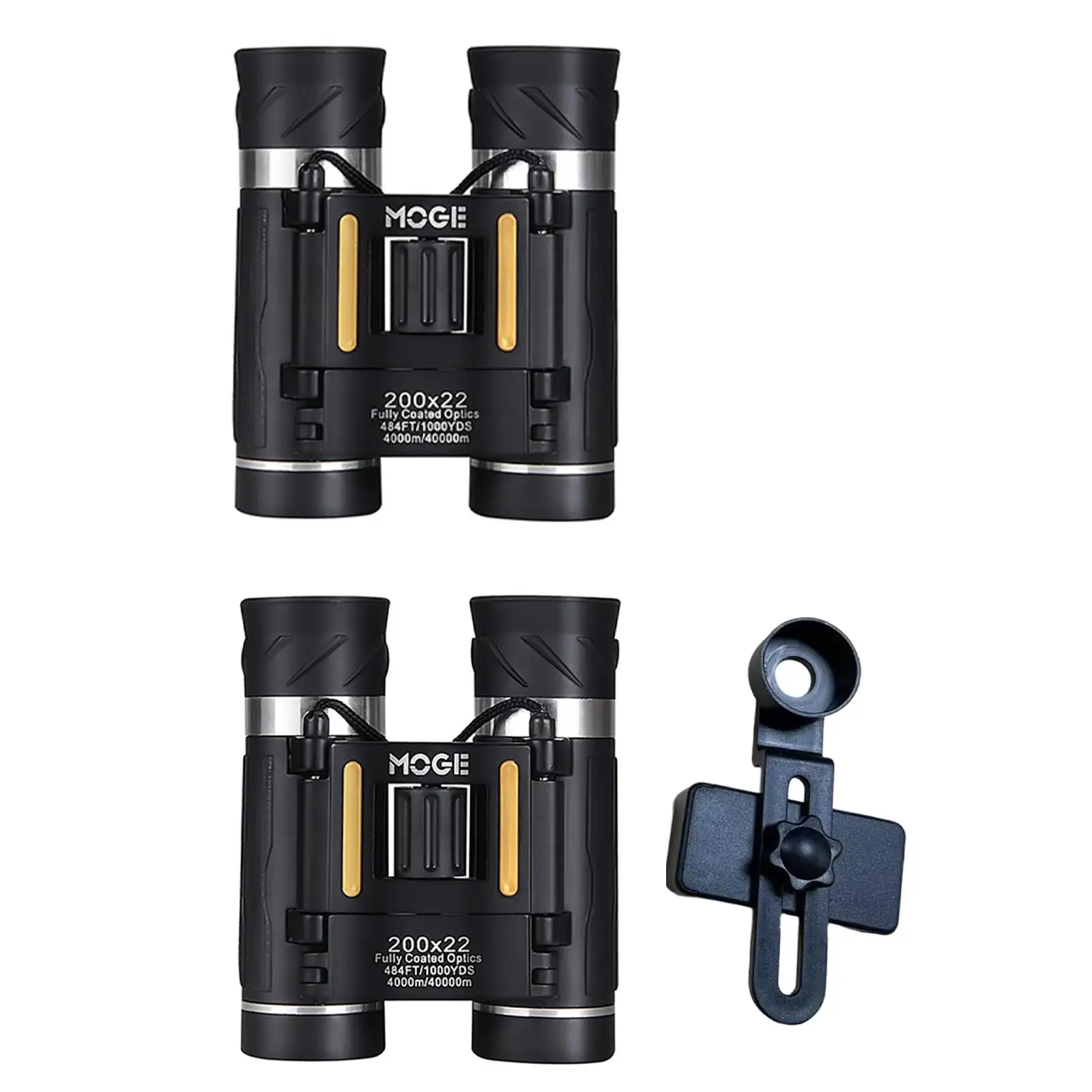 

Binoculars Lightweight with Clear Low Light Vision Portable Professional 200x22 for Bird Watching Wildlife Outdoor Hunting Kids