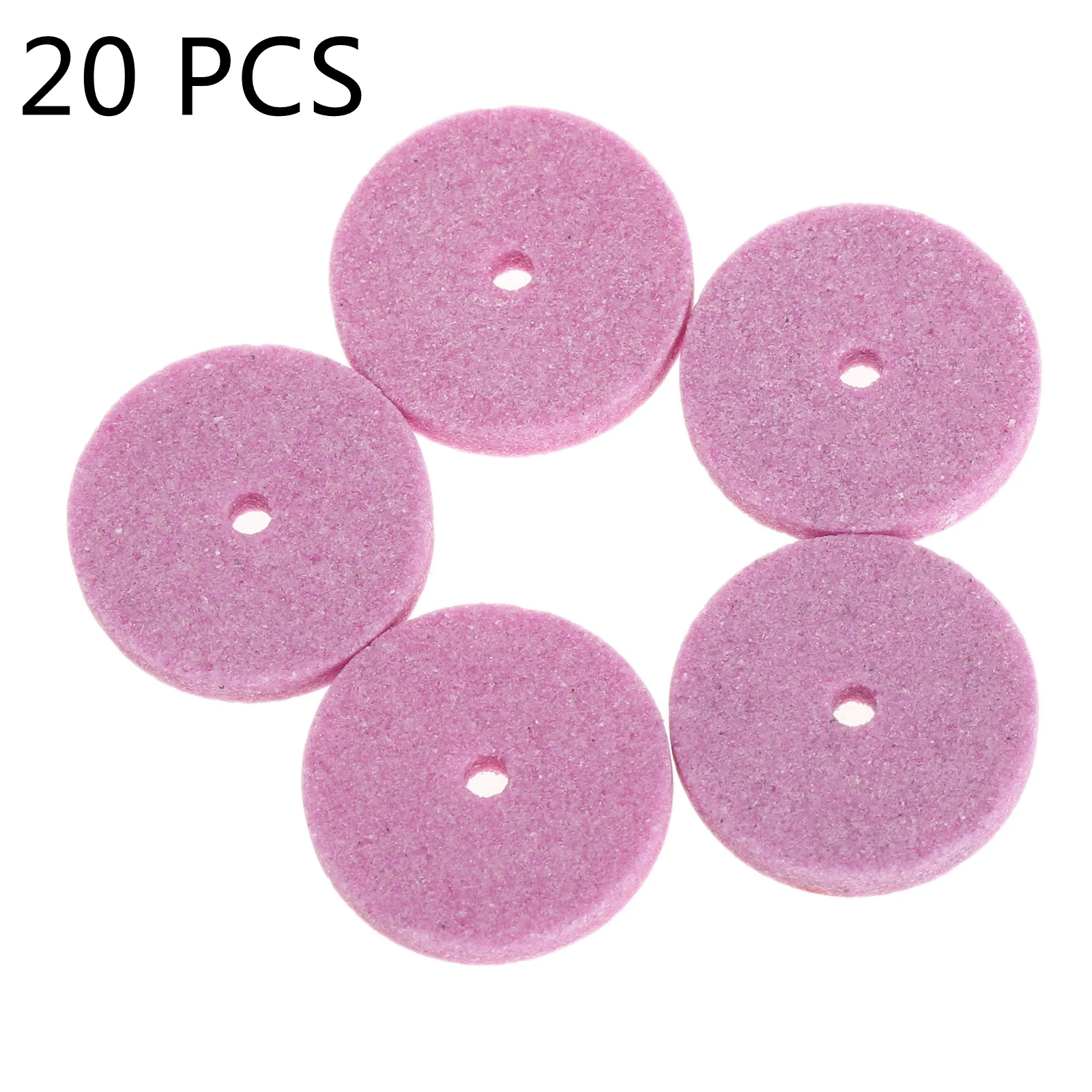 

20Pcs Mini Grinding Wheel Polishing Pad Abrasive Disc 20mm Red Buffing Wheels for Grinder Dremel Rotary Tool