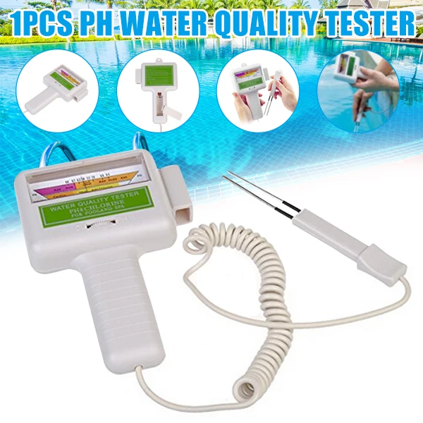 

2 in 1 PH Chlorine Meter Tester PC-101 PH Tester Chlorine Water Quality Testing Device CL2 Measuring For Pool Aquarium