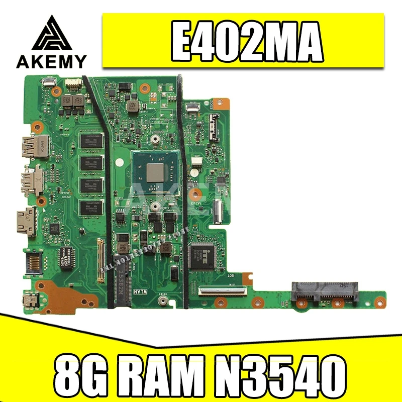 

Материнская плата E402MA E502MA для ноутбука Asus E402MA E502MA E402M E502M E402 E502 протестированная оригинальная материнская плата 8 ГБ ОЗУ N3540 4 ядра