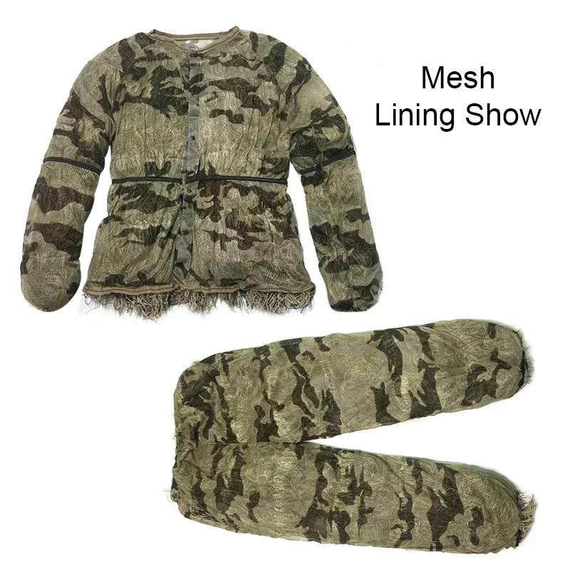 Фото 3D маскировочные костюмы Ghillie Yowie снайпская куртка, брюки, повязка на голову, охотничья одежда, камуфляж для пустыни, мужские охотничьи костюмы, игра для косплея №3
