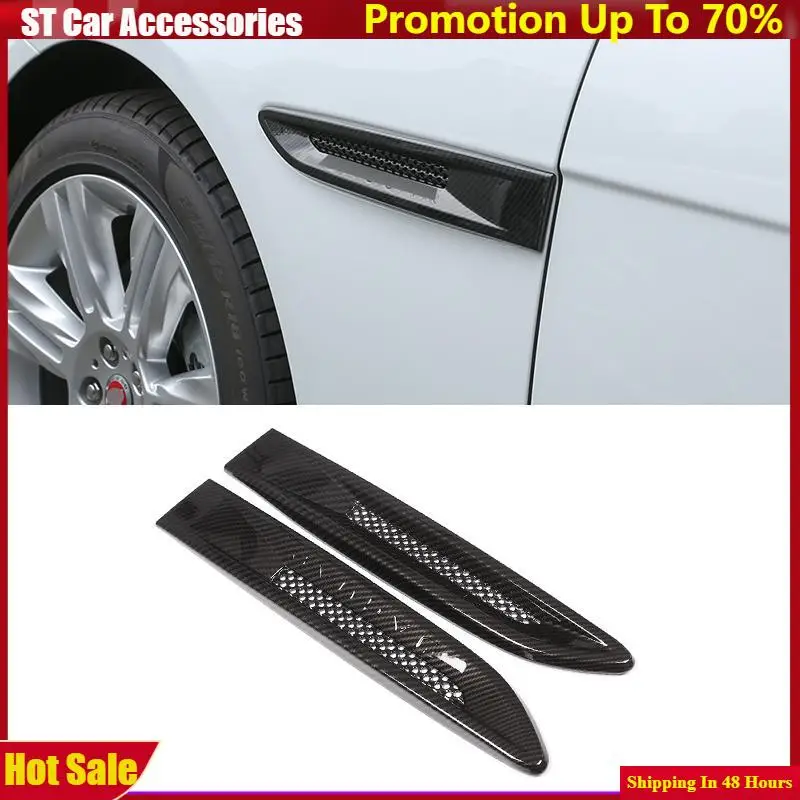 Для Jaguar XF XFL XE F-Pace F pace X761 автомобильный Стайлинг ABS боковое крыло для кузова автомобиля крышка для вентиляционного отверстия отделка автомобильные аксессуары 2 шт.