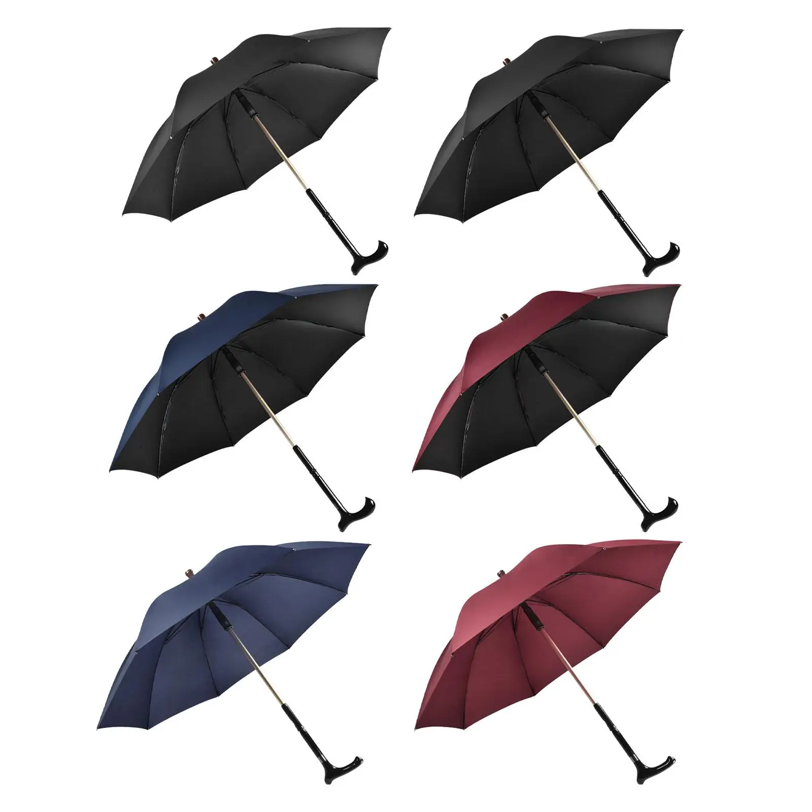 

Съемный легкий зонт-трость, отдельный зонтик от солнца и дождя, для пожилых людей, летний, для путешествий