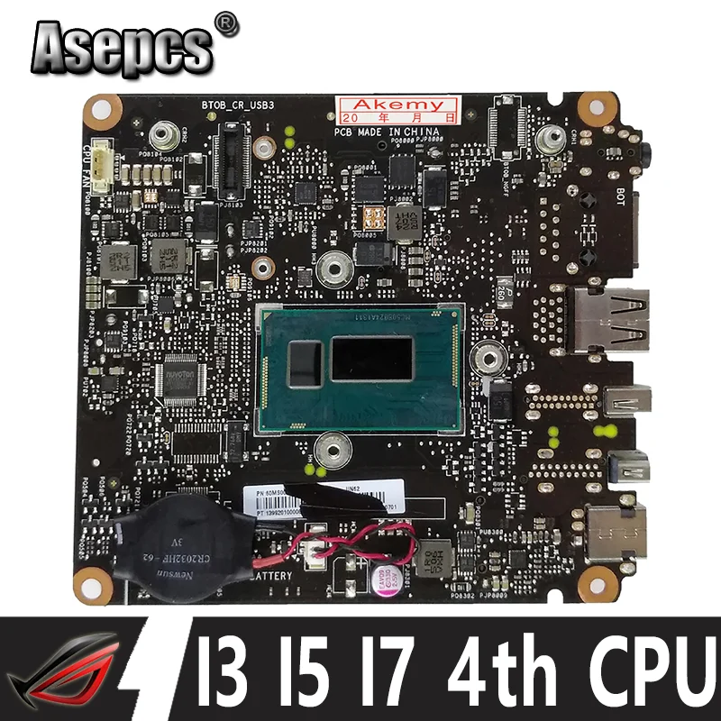 

UN62 Motherboard i3-4th Gen i5-4th Gen i7-4th Gen CPU for ASUS VivoMini UN62-i5M4S128 UN62 UN42 Mini Vivo PC Computer Mainboard