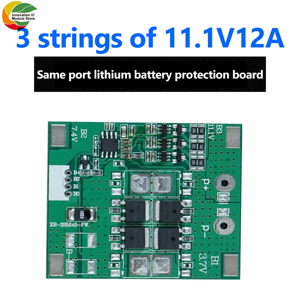 

BMS 3S 12A 11,1 V 18650 Защитная плата для зарядки литий-ионного аккумулятора с балансировкой батареи BMS 3S для зарядки внешнего аккумулятора