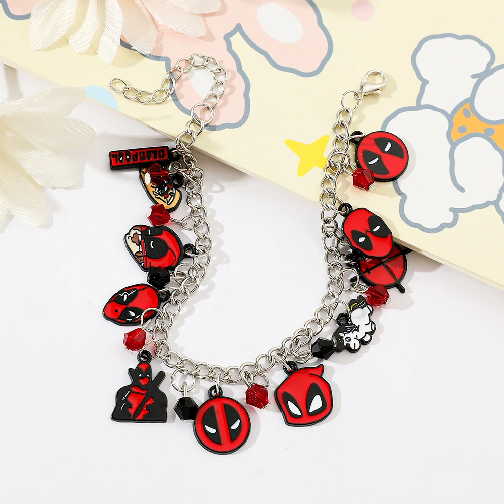 Новый браслет в стиле Дэдпула для женщин и мужчин милая женская модель Y2K цепь с