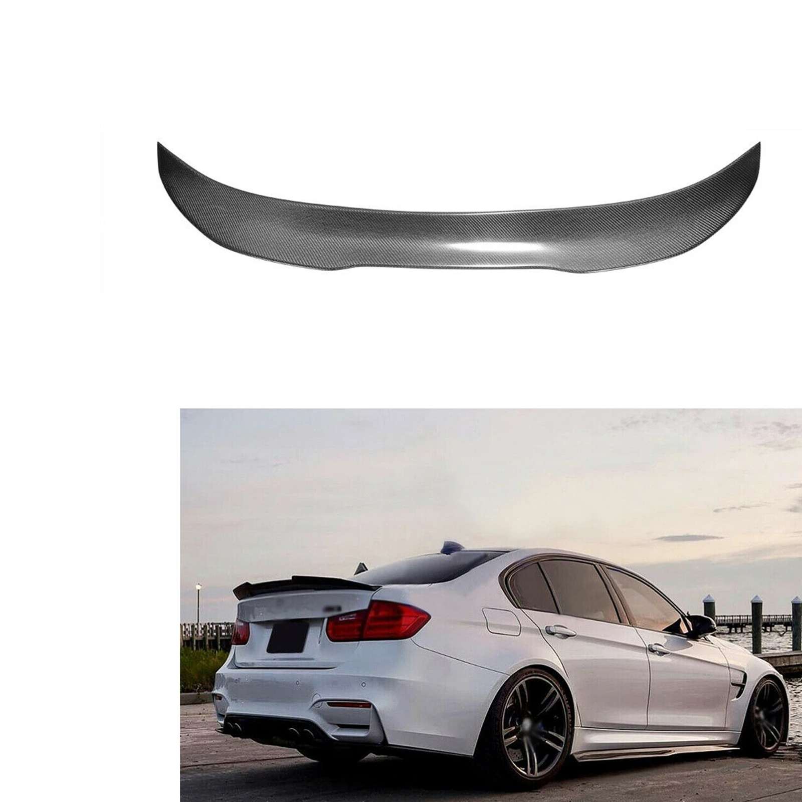 

ФЛУОРЕСЦЕНТНОЕ карбоновое волокно для BMW 3-Series F30 328 330 335 340 седан F80 M3 седан PSM стиль