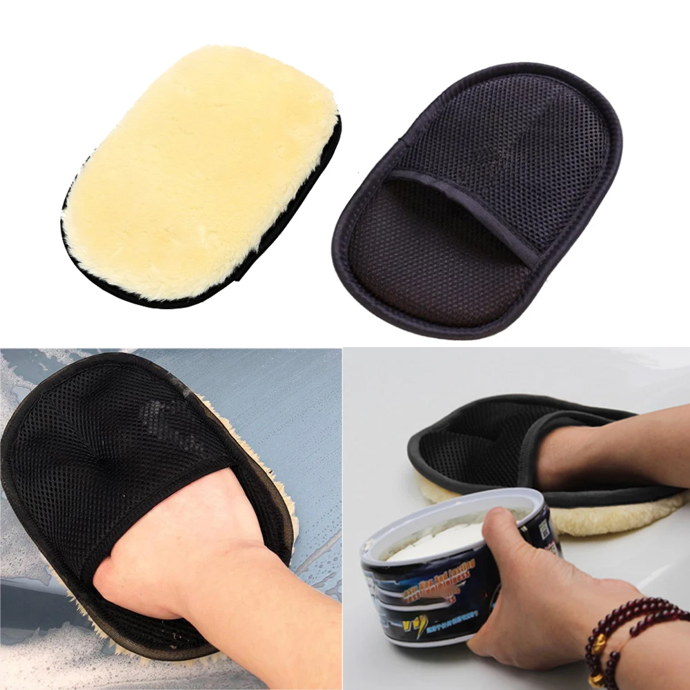 Car Washing Wool Gloves Car Wash Cleaning Tools Wipe Car Waxing Car-borne Detergent Clean Cloth Auto Care Cashmere Gloves