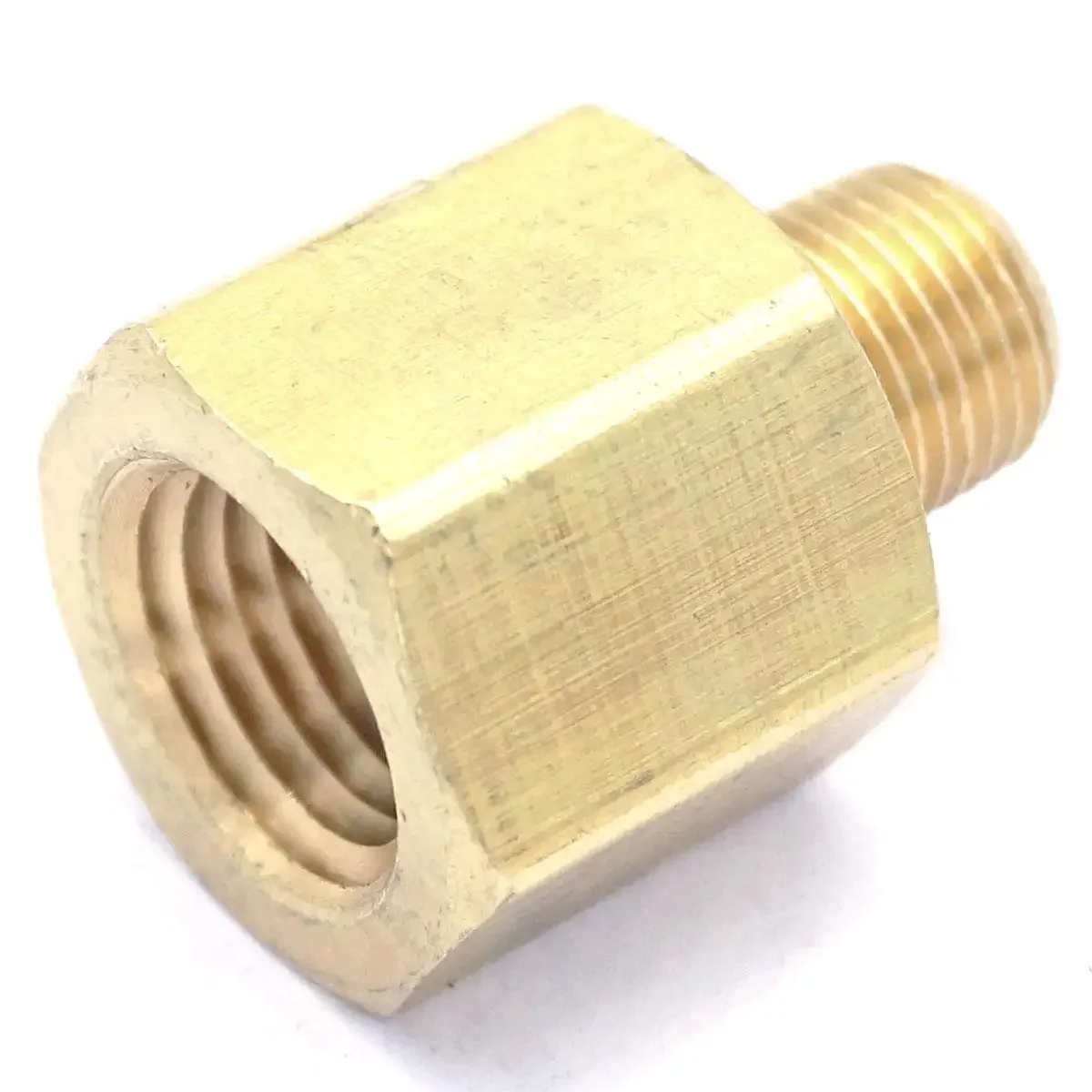 

Латунный фитинг-адаптер 1/8" NPT мужской x 1/4" NPT женский