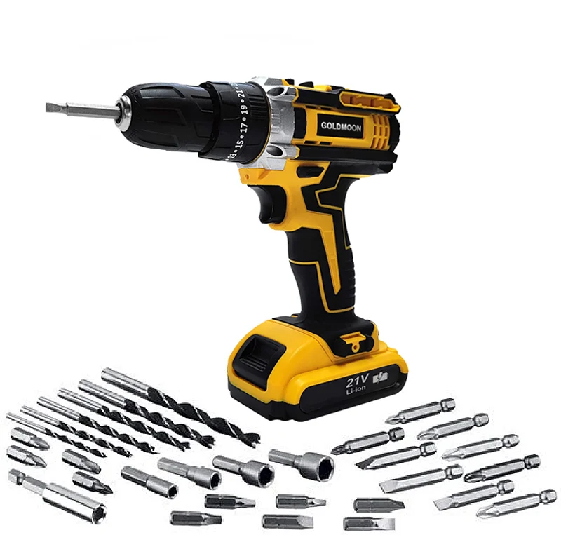 GOLDMOONs беспроводная дрель шуруповерт 24В