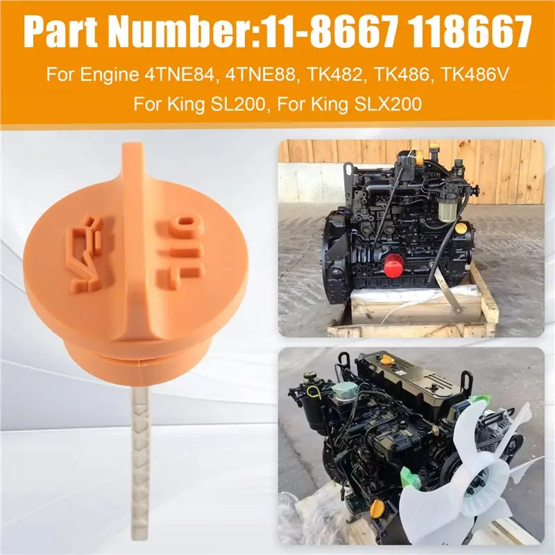 Фото Щуп для измерения уровня масла в двигателе OE 11-8667 118667 для Thermo King SL200 SLX200 TK482 TK486V Yanmar 4TNE84 4TNE88 №3
