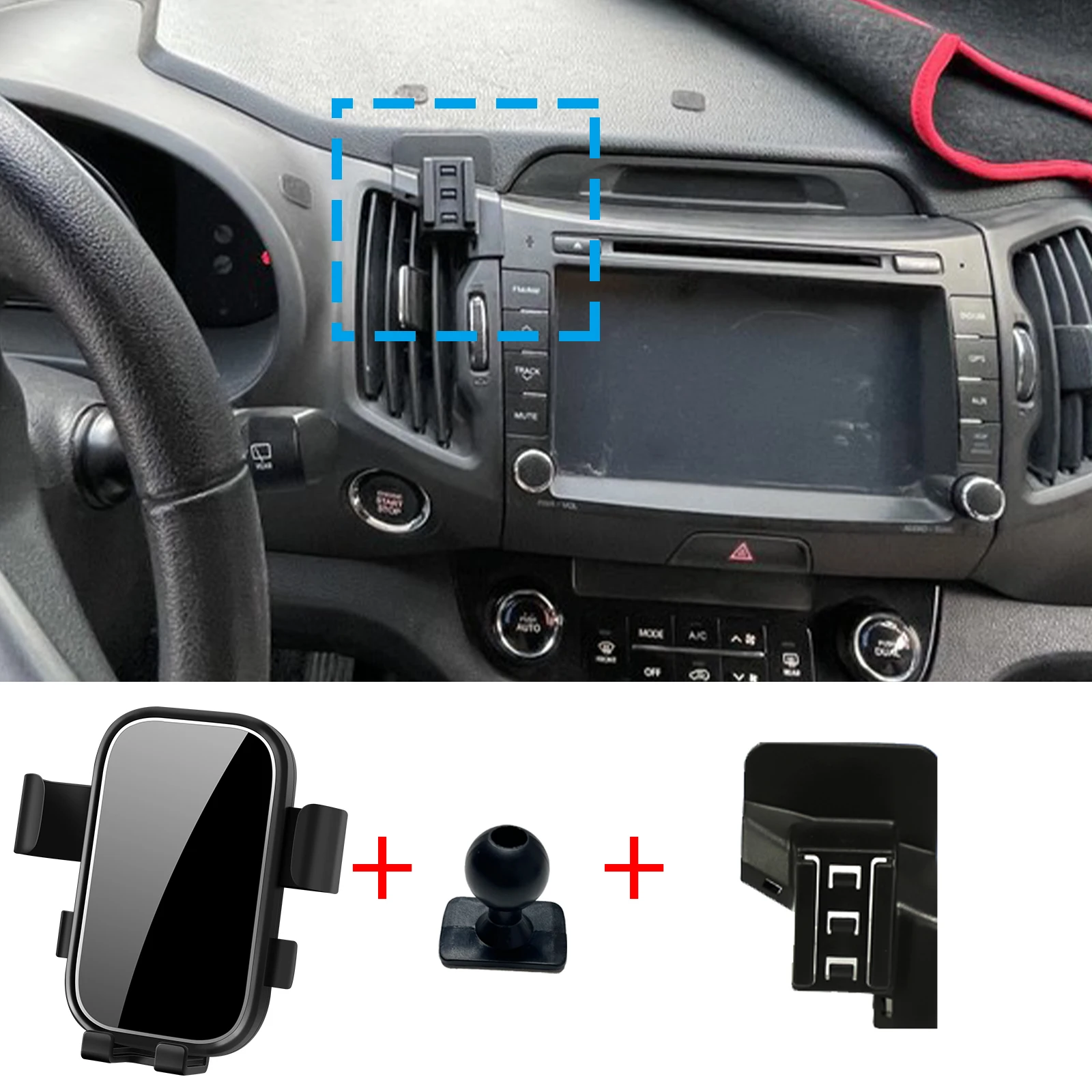 

Автомобильный держатель для мобильного телефона с GPS-навигацией для Kia Sportage R 3 SL 2011 2012 2013 2014 2015 2016, подставка, автоаксессуары