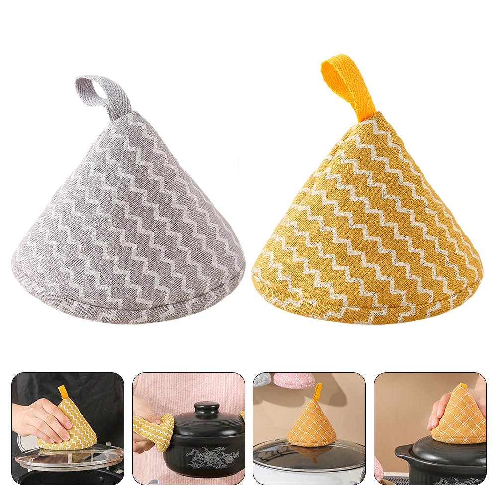 

Pot Handle Heat Gloves Resistant Cover Hot Anti Scald Lid Sleeve Holder Oven Covers Grip Mitts Gripper Cooking Protector Pan