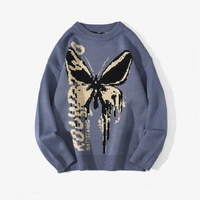 hip hop knitwear mens womens sweaters 2020 harajuku fashion butterfly male loose tops casual streetwear pullover sweaters