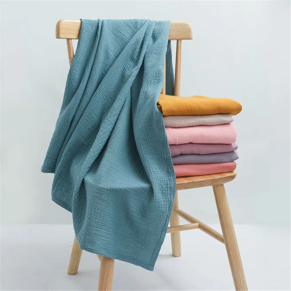 

120X120cm Cotton Muslin Swaddle Receiving Blankets for Newborn Baby Blanket New Born Swaddle Infant Sleeping Quilt Bed Cover