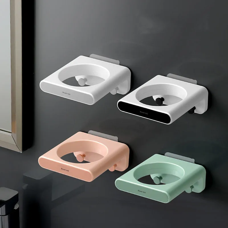 

Настенный держатель для сушки волос, органайзер для хранения, полка из АБС-пластика для ванной комнаты