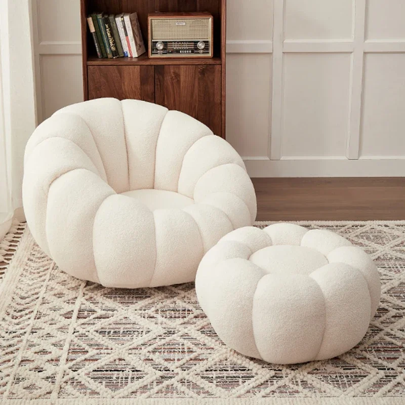 Цветной мягкий табурет для гостиной напольный диван стул из овечьего флиса