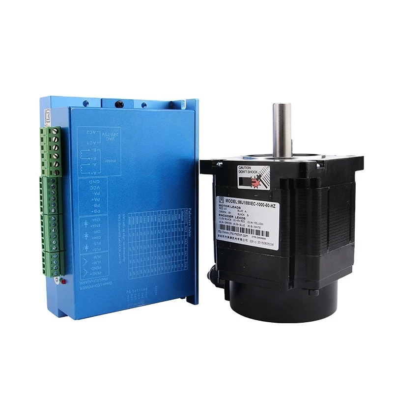 

2-Phase Hybrid Servo Motor 86J1880EC Torque 4.5NM 2HSS86H Servo Drive 60V-80VAC 6A , CNC Controller Kit