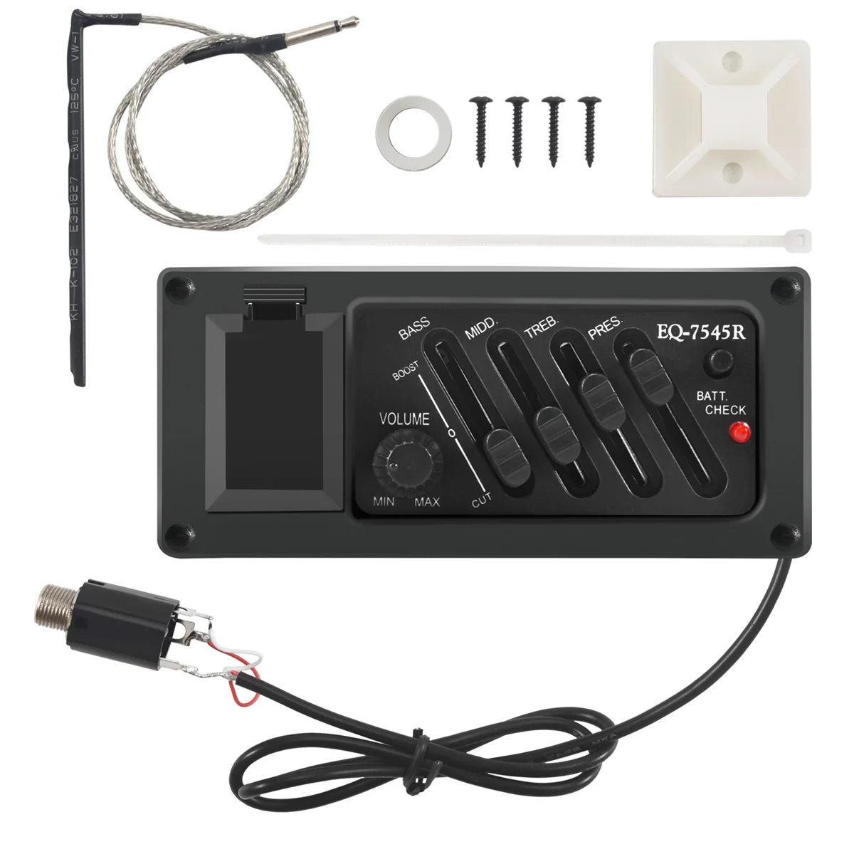 4-полосный эквалайзер пьезозвукосниматель для EQ-7545R предусилитель акустической
