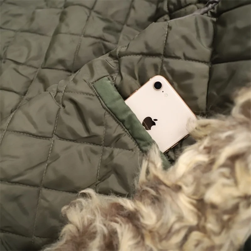 2020 M65 Style Winter Fur Lined Hooded Fishtail Parka Coat Jacket Men Thick with Quilted Liner