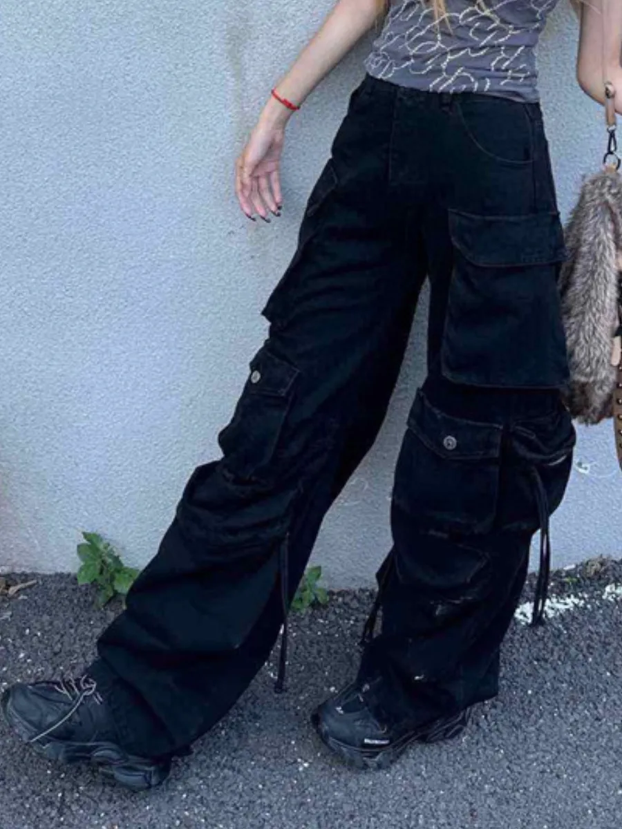 Рисунок 2 - Женские хлопковые свободные джинсы Traf Y2K