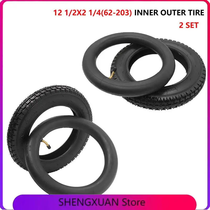 

12-дюймовая шина 12 1/2 x 2 1/4 (62-203) подходит для многих газовых электрических скутеров и электронных велосипедов, внутренняя трубка колеса 12 1/2X2 1/4