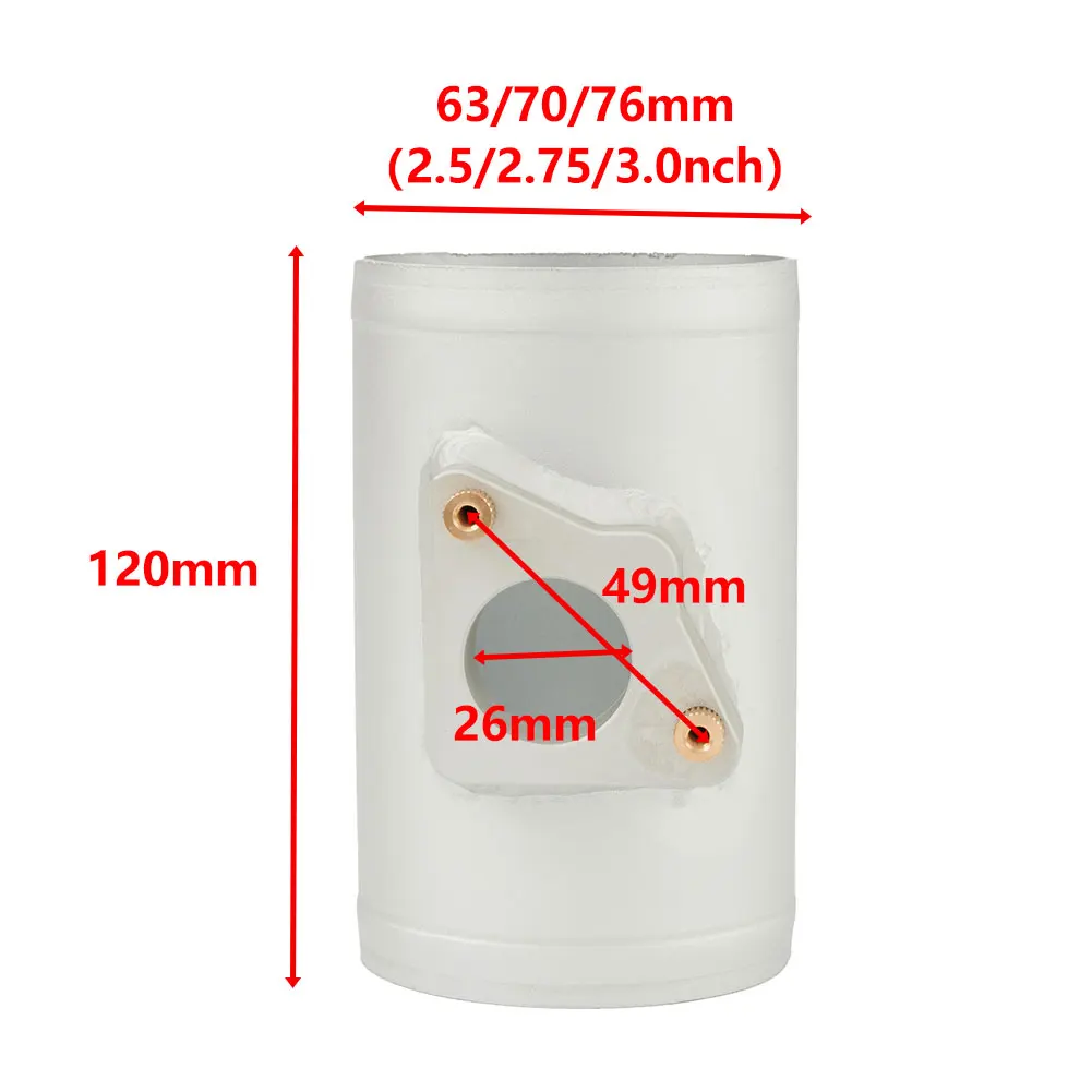 

Durable Practical Reliable Air Flow Tube Sensor Silver Accessories Adapter Aluminum alloy Corrosion resistance