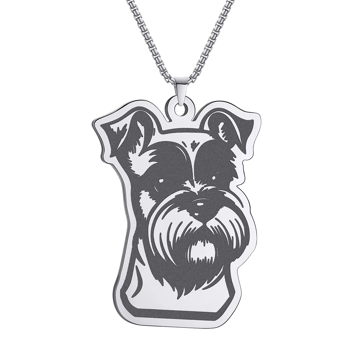 Милое миниатюрное ожерелье шнауцера для домашних животных с изображением собаки