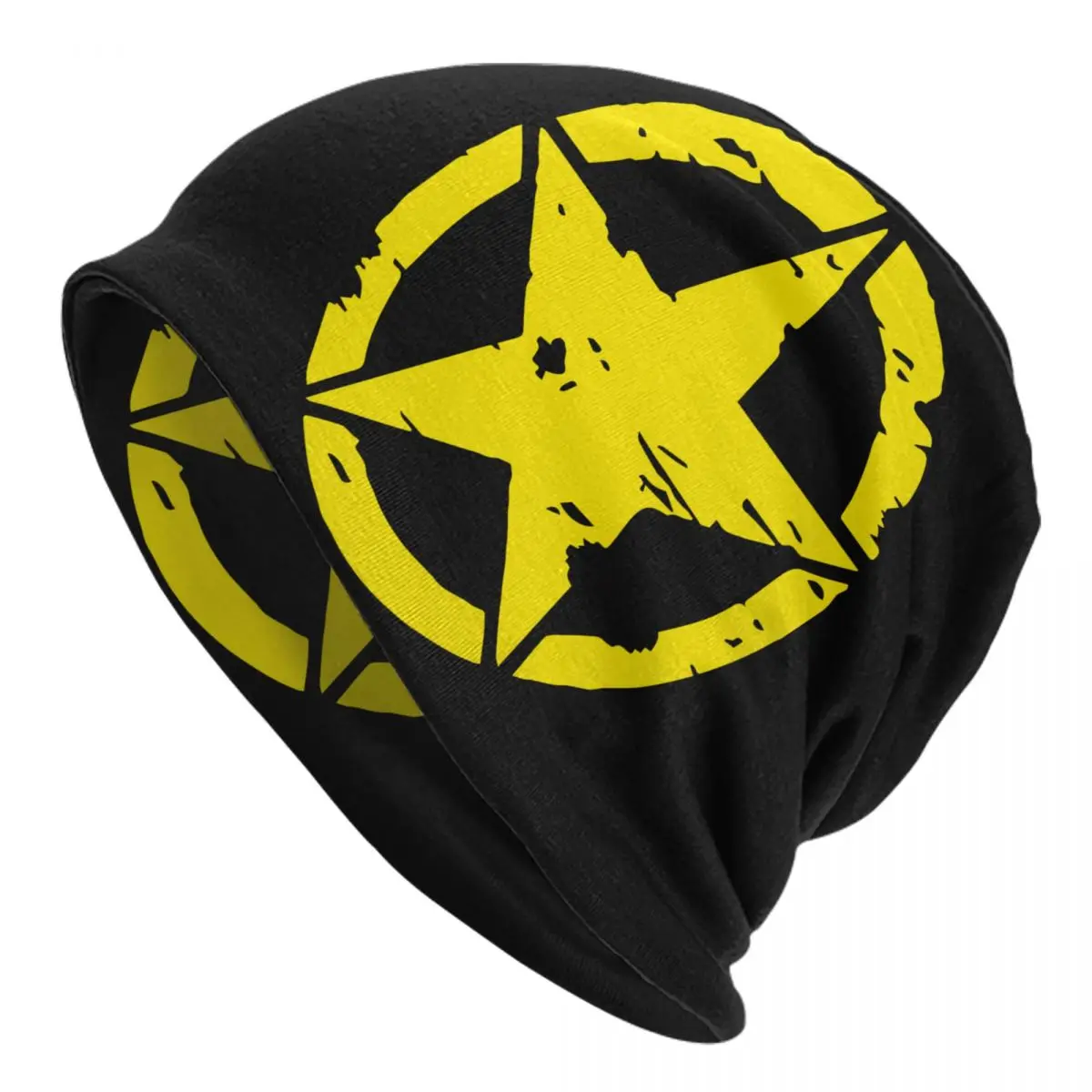 

America Tactical Military Star Bonnet Hat Knitted Hat Men Women Cool Unisex Adult Winter Warm Skullies Beanies Caps