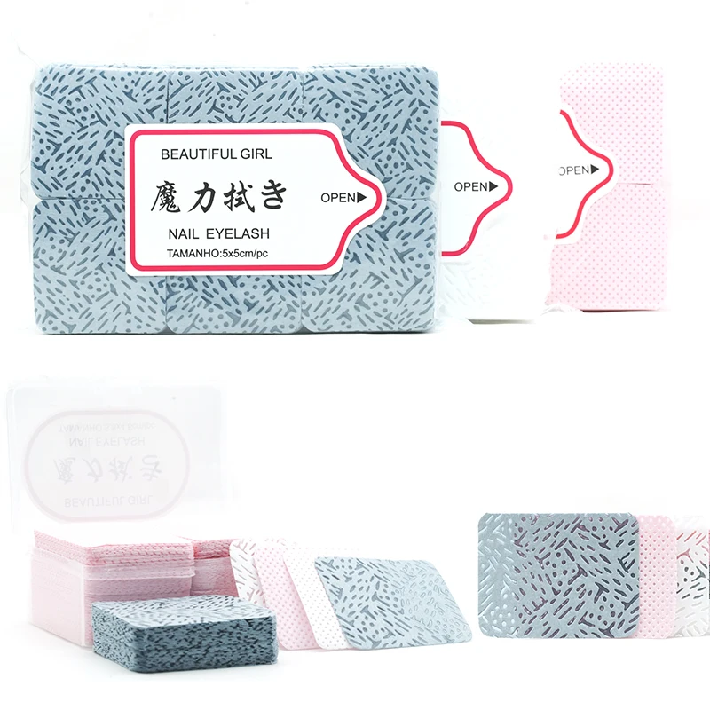 

Безворсовые салфетки для снятия макияжа, хлопковые салфетки, салфетки для клея для ресниц, бутылочка для клея для предотвращения засорения рта, клей для очистки, ватный тампон, инструмент для ресниц