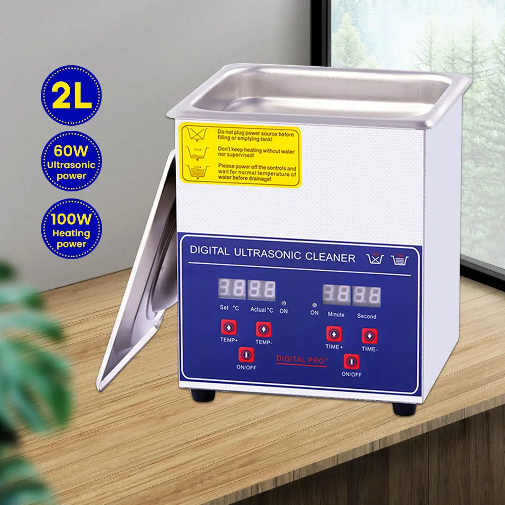 

1.3/2L Industrial Ultrasonic Cleaner Sonic Equipment Metal DPF Engine Parts Oil Degreaser Ultrasound Cleaning Machine Bath Tank