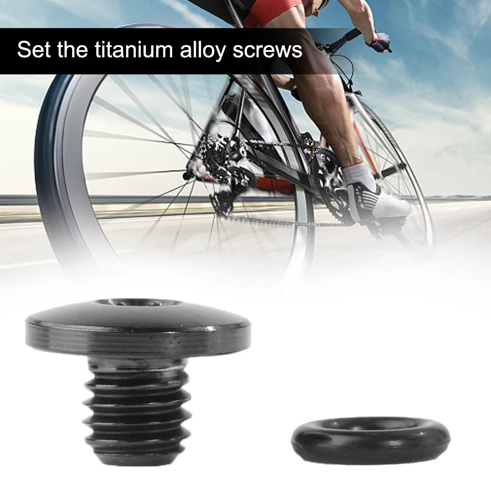 Титановый винт и уплотнительное кольцо для велосипеда от-Shimano XT, SLX, Zee, Deore & LX, велосипедные аксессуары, запчасти для велосипеда