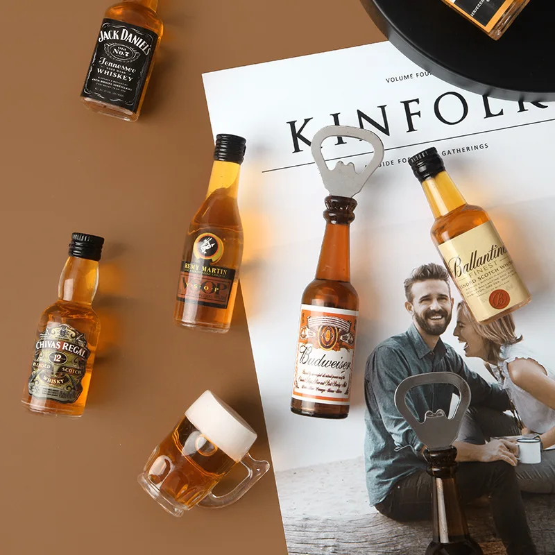 

Beer Bottle Opener Refrigerator Paste Nordic Personality Creative Three-dimensional Magnetic Refrigerator Home Decorations