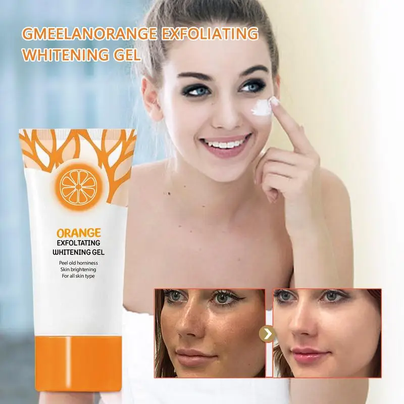 

Orange Body Scrub Cream 50g Orange Brightening Gel Face Dead Skin Remover Gently Exfoliator For All Skin Types Face Moisturizer