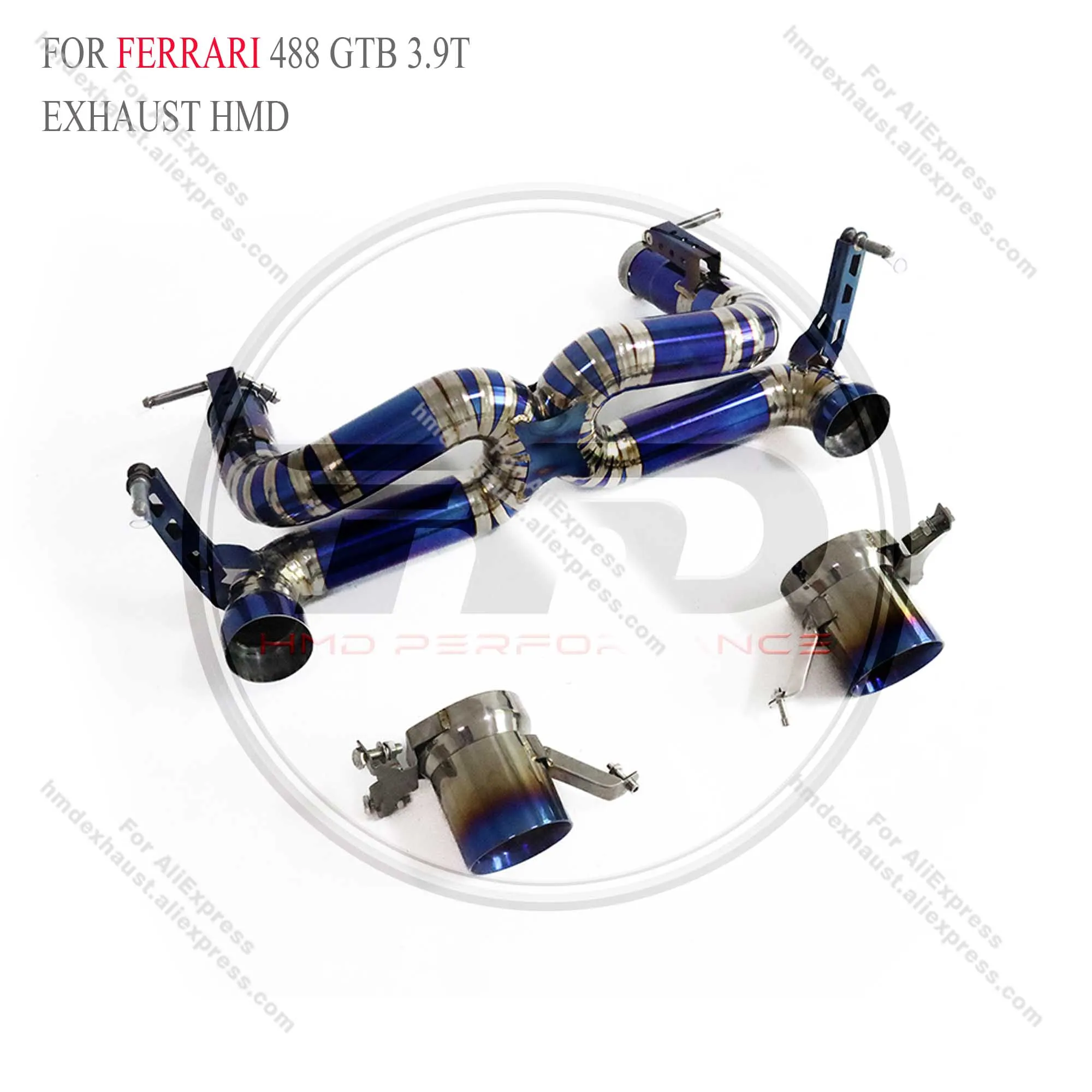 Титановая выхлопная система HMD Performance Catback для Ferrari 488 Pista Spider GTB 3 9T глушитель