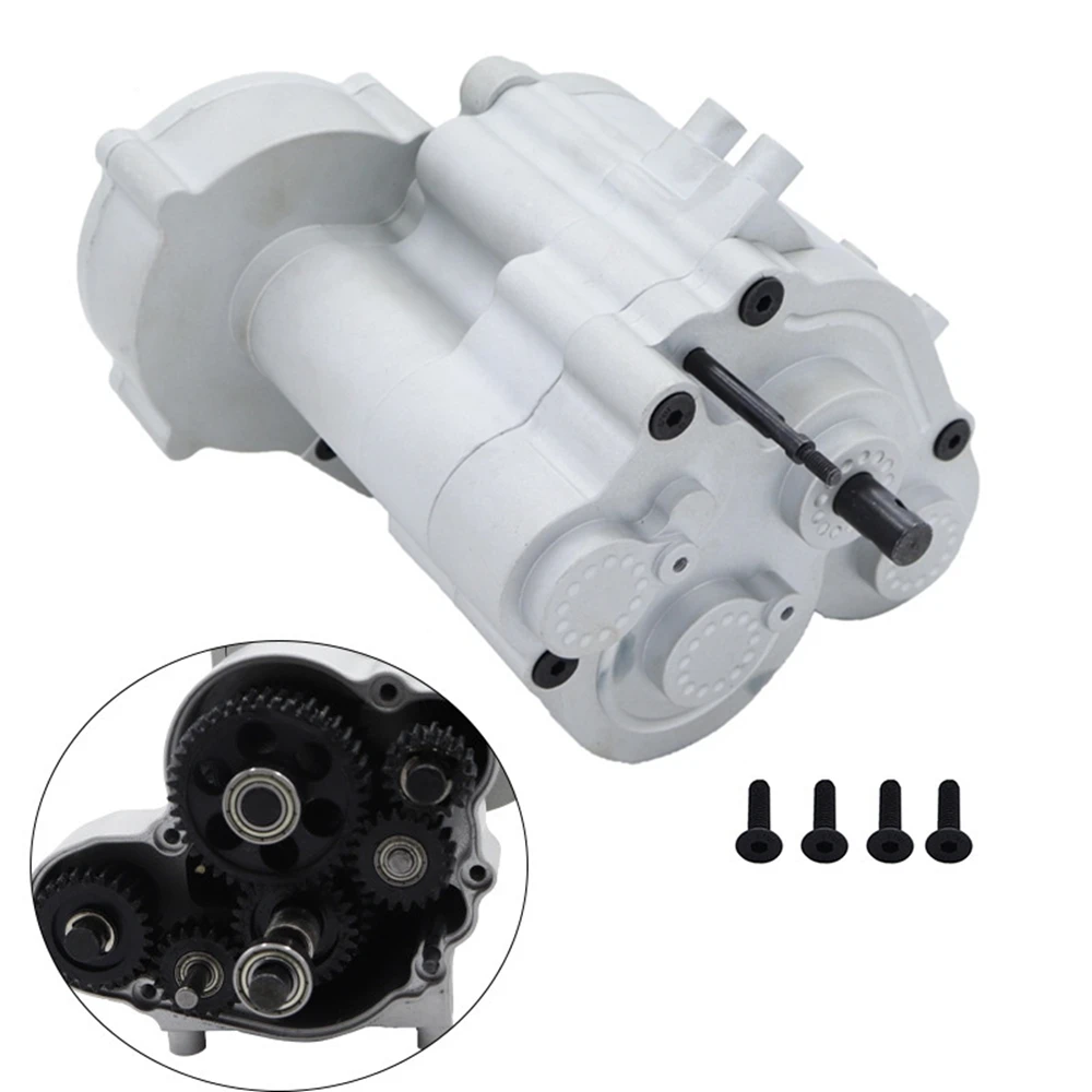 

Metal 2-Speed Transmission Gearbox with Steel Gear for AXIAL SCX6 AXI05000 1/6 RC Crawler Car Upgrade Parts,Black
