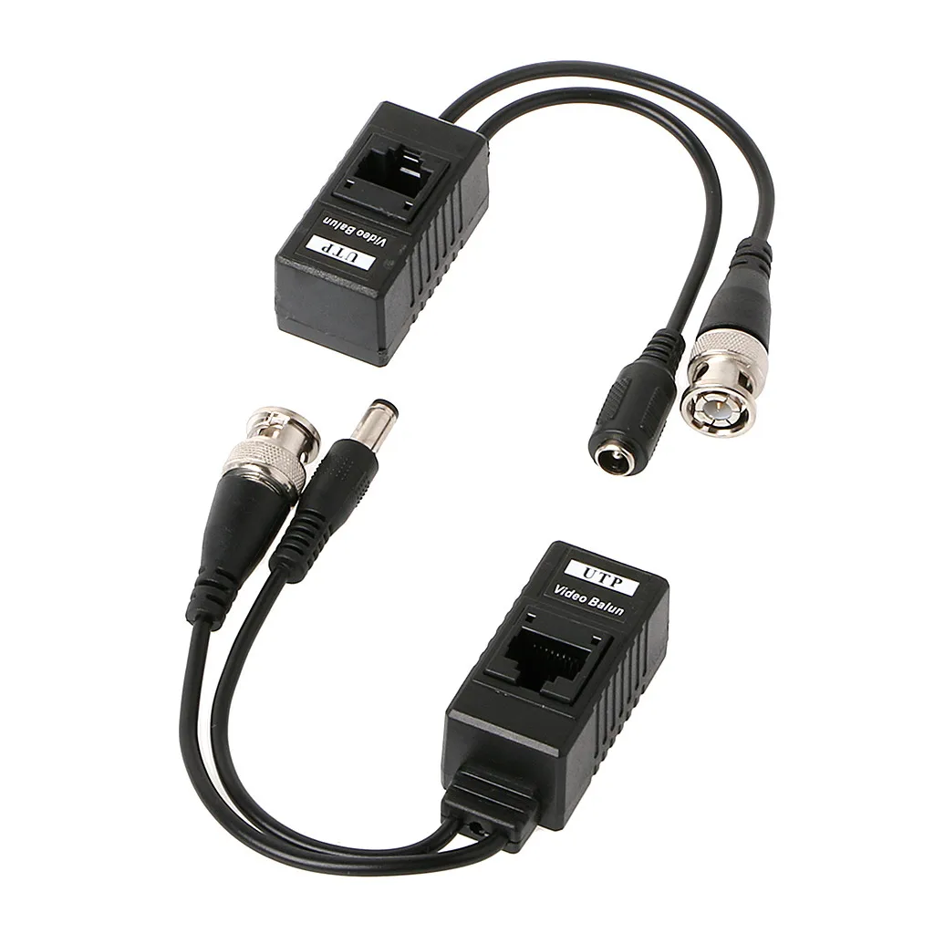 

3 Pair BNC To RJ45 Passive Video Power + Audio Balun Transceiver For CCTV Camera