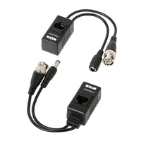 3 pair bnc to rj45 passive video power audio balun transceiver for cctv camera