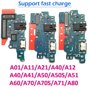 Original USB Charging Port Conector De Carga Celular Dock Flex Cable For Samsung  A12 A21 A31 A50 A5