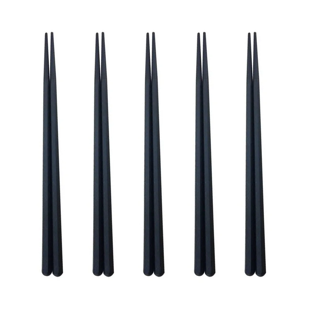 

5 Pairs Hexagon Chopsticks Practical Anti-scalding Sushi Chopsticks Tableware for Home Restaurant