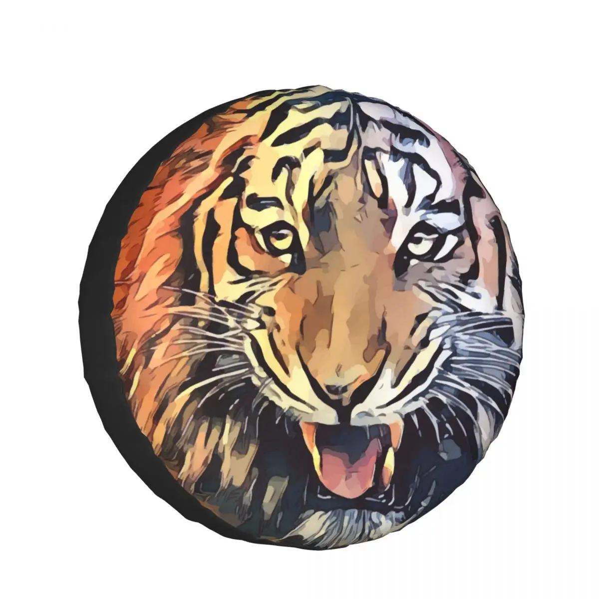 

Car Wheel Tyre Cover 13/14/15/16 Inch Tiger Animal Teeth Nature Design Spare Tire Cover Case Protector Pouch Car Accessories