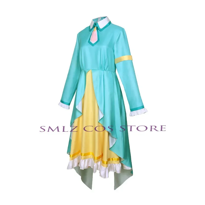 Аниме PJSK красочный сценический костюм Кусанаги Нене для косплея фильм длинное