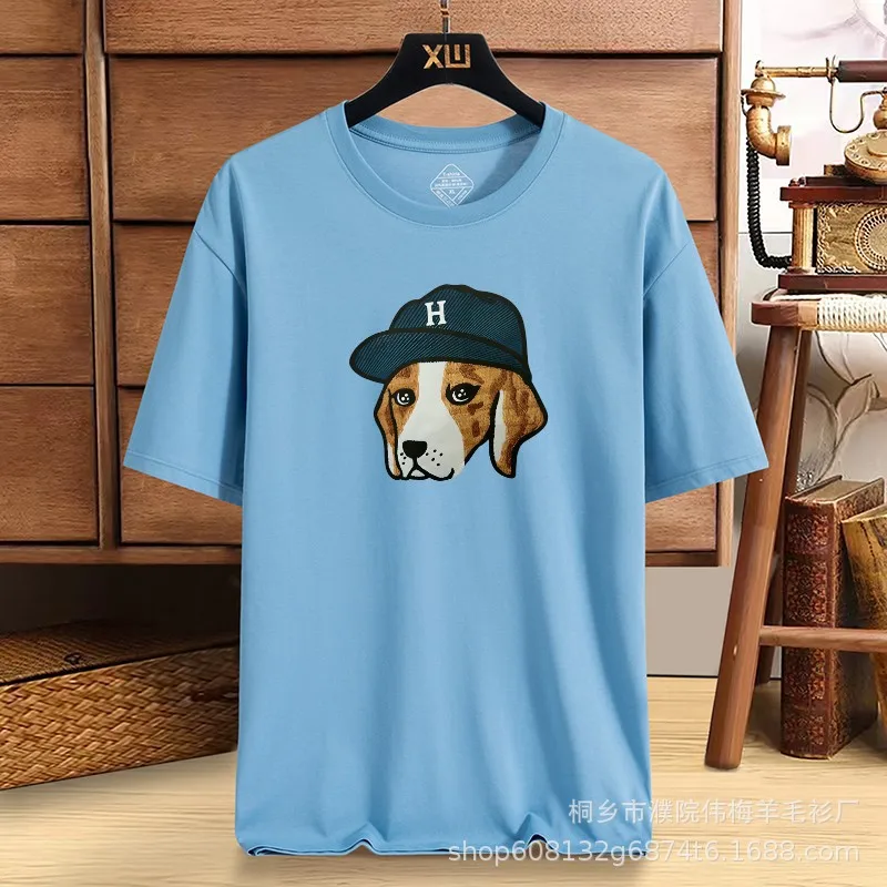 Hazzys Summer New Male Korean Round Neck Casual Solid Color Tide Tops Casual Travel Street Fashion Short Sleeve