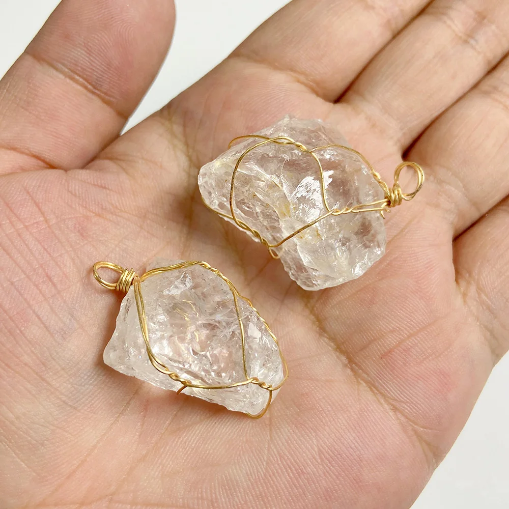 Натуральные кристаллы рейки подвеска Очаровательные Белые Исцеляющие